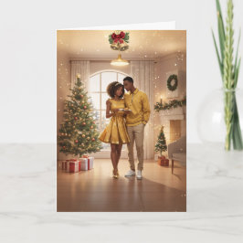 Pasgetrouwd, Kerstkaart eerste verjaardag Feestdagen Kaart