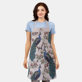 Pasgetrouwd meneer en mevrouw Bloem Peacock Blush  Schort (Gedragen)