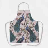 Pasgetrouwd meneer en mevrouw Bloem Peacock Blush  Schort (Voorkant)