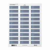 Pasgetrouwd Paar Citeert Onze 1e Kerst Mis RTD Etiket (Full Sheet)