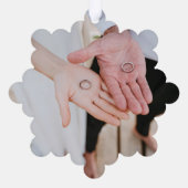 pasgetrouwde ornamenten voor het eerst getrouwd me (Achterkant)