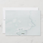 Pasgetrouwden Eerste kerst Meneer Mevrouw Waterver Feestdagenkaart (Achterkant)