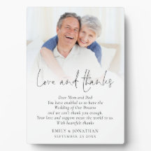 Pasgetrouwden Lief Bedankt Ouders Foto Huwelijk