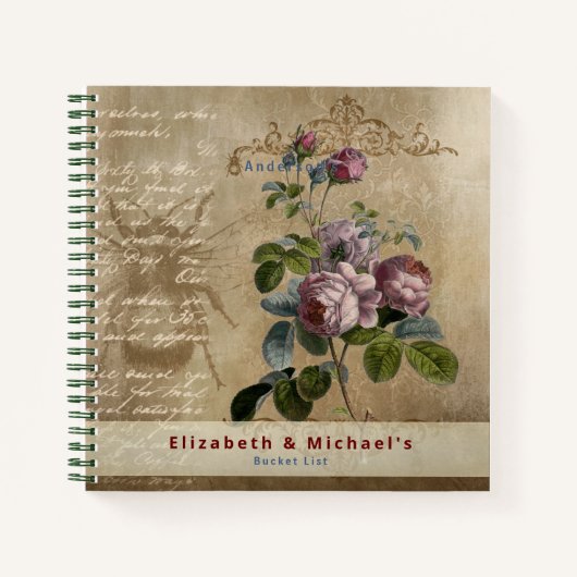 Pasgetrouwden WENSENLIJST Maatwerk Notitieboek (Voorkant)