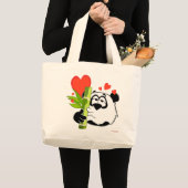 Pasha het Beer van Panda Grote Tote Bag (Voorkant (product))