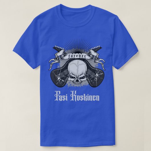 pasi koskinen guitaris t-shirt (Design voorkant)