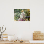 Pasie naaien in Bougival's Garden, 1881 Poster (Keuken)