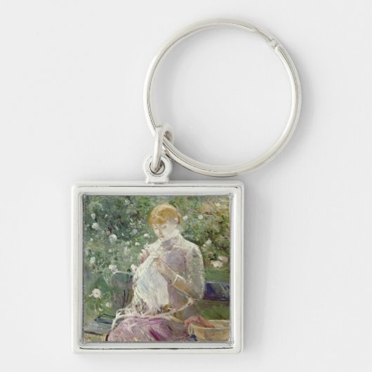 Pasie naaien in Bougival's Garden, 1881 Sleutelhanger (Voorkant)
