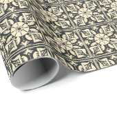 Pasifika tapa doek patroon achtergrond cadeaupapier (Rol Hoek)