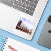 Pasig rivier sticker (Laptop met iPhone)