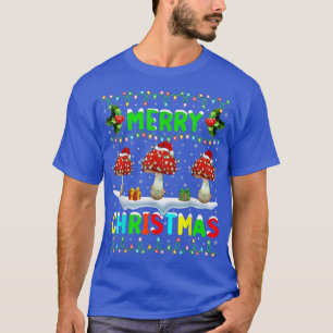 Pasjalpaddenstoel voor kerstverlichting — kerstker t-shirt