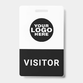 Pasje met bedrijfslogo voor bezoekers badge