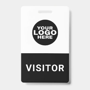 Pasje met bedrijfslogo voor bezoekers badge