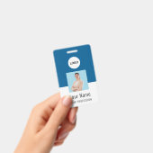 Pasje met eigen logo | Persoonlijke foto & tekst Badge (Handheld)