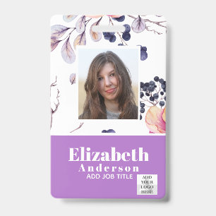 PASJE MET FOTO - Personeel VIP Pas - Meisjesachtig Badge