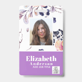 PASJE MET FOTO - Personeel VIP Pas - Meisjesachtig Badge