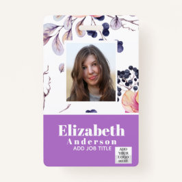 PASJE MET FOTO - Personeel VIP Pas - Meisjesachtig Badge