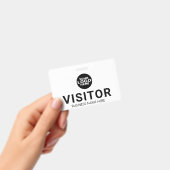 Pasje voor bezoeker met bedrijfslogo badge (Handheld)