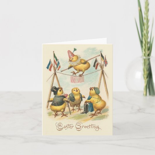  Paskaart met circuskip Feestdagen Kaart (Voorkant)