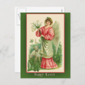 Paskaart met  illustratie feestdagenkaart (Voorkant / Achterkant)