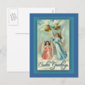 Paskaart met  illustratie feestdagenkaart (Voorkant / Achterkant)