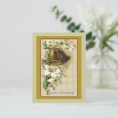 Paskaart met  illustratie feestdagenkaart (Staand voorkant)