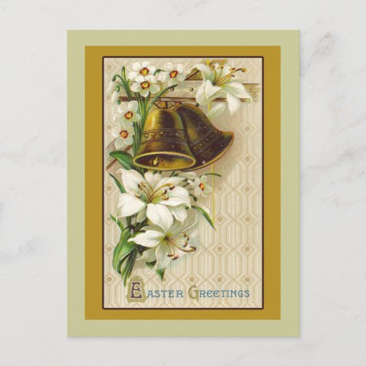 Paskaart met  illustratie feestdagenkaart (Voorkant)