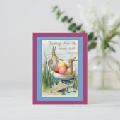 Paskaart met  illustratie feestdagenkaart (Staand voorkant)