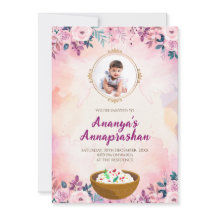 Pasni uitnodiging Eerste Rijst voedingsceremonie u