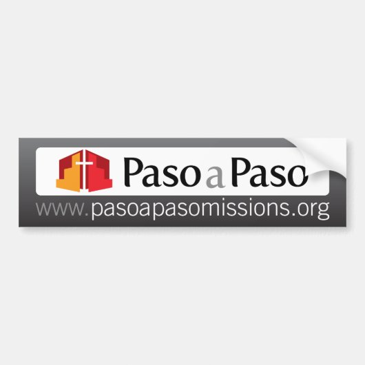 Paso a Paso Missions Support Bumpersticker (Voorkant)