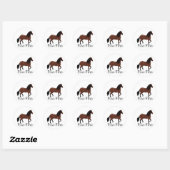 Paso Fino Bay Paso Fino Ronde Sticker (Vel)