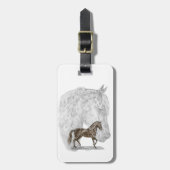 Paso Fino Horse Art Bagagelabel (Voorkant verticaal)