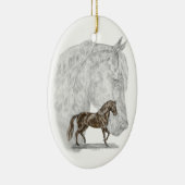 Paso Fino Horse Art Keramisch Ornament (Rechts)