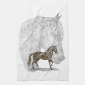 Paso Fino Horse Art Theedoek (Verticaal)