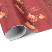 Paso Fino Horse Christmas Joy Cadeaupapier (Rol Hoek)