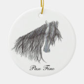 Paso Fino Horse Drawing Keramisch Ornament (Voorkant)