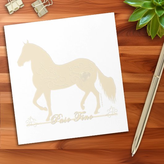 Paso Fino Horse Equestrian Notes Notitieblok