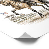 Paso Fino Paard Puerto Rico Poster (Hoek)