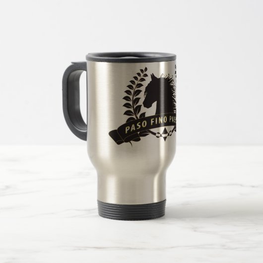 Paso Fino Passion - Travel Mug Reisbeker (Voorkant links)