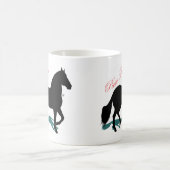 Paso Fino Zwart Paard Silhouet Koffiemok (Center)