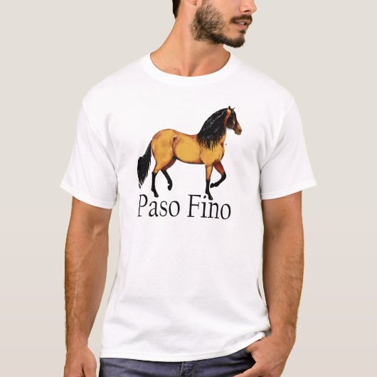 Paso Horse Buckskin Paso Fino T-shirt (Voorkant)