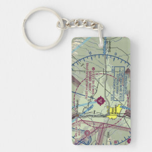 Paso Robles Airport Chart / taxisdiagram Sleutelhanger
