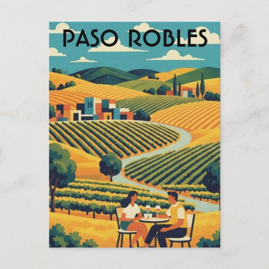 Paso Robles California Central Coast Briefkaart (Voorkant)