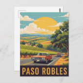 Paso Robles California Central Coast Briefkaart (Voorkant / Achterkant)