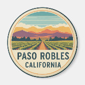 Paso Robles California Central Coast Magneet (Voorkant)