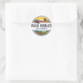 Paso Robles California Central Coast Ronde Sticker (Tas)
