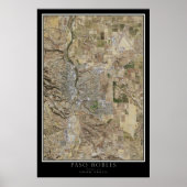 Paso Robles California Satellite Poster Map (Voorkant)