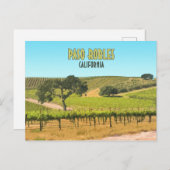 Paso Robles California Vineyard  Briefkaart (Voorkant / Achterkant)