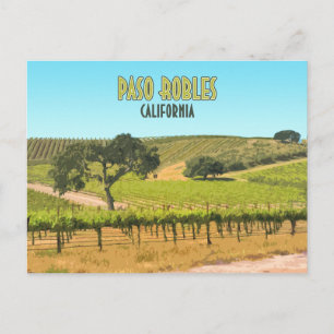 Paso Robles California Vineyard  Briefkaart