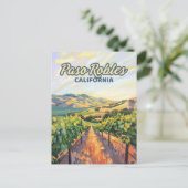 Paso Robles California Vineyard Central Coast Briefkaart (Staand voorkant)